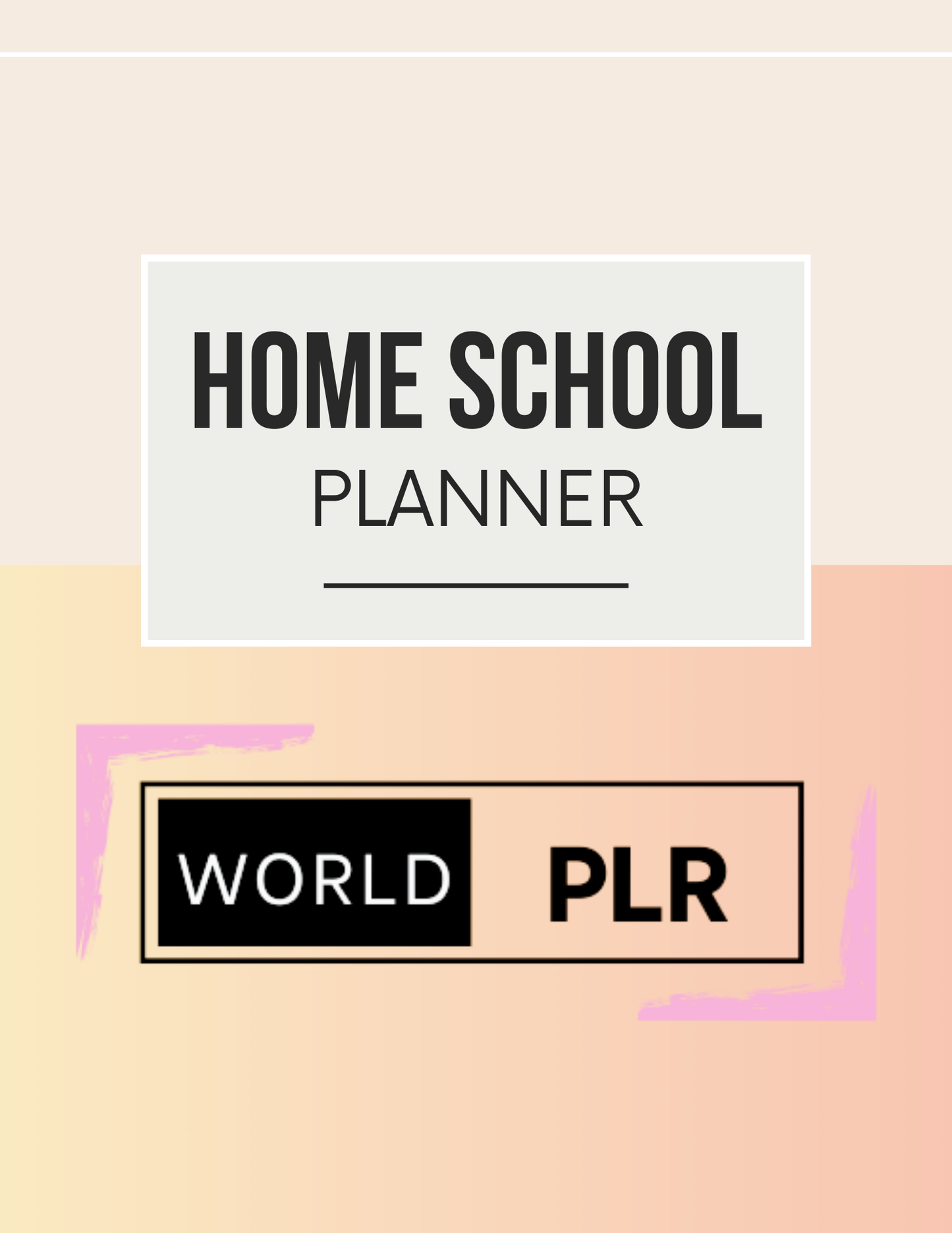 Home School Planner Editable Canva Template for Daily Lessons