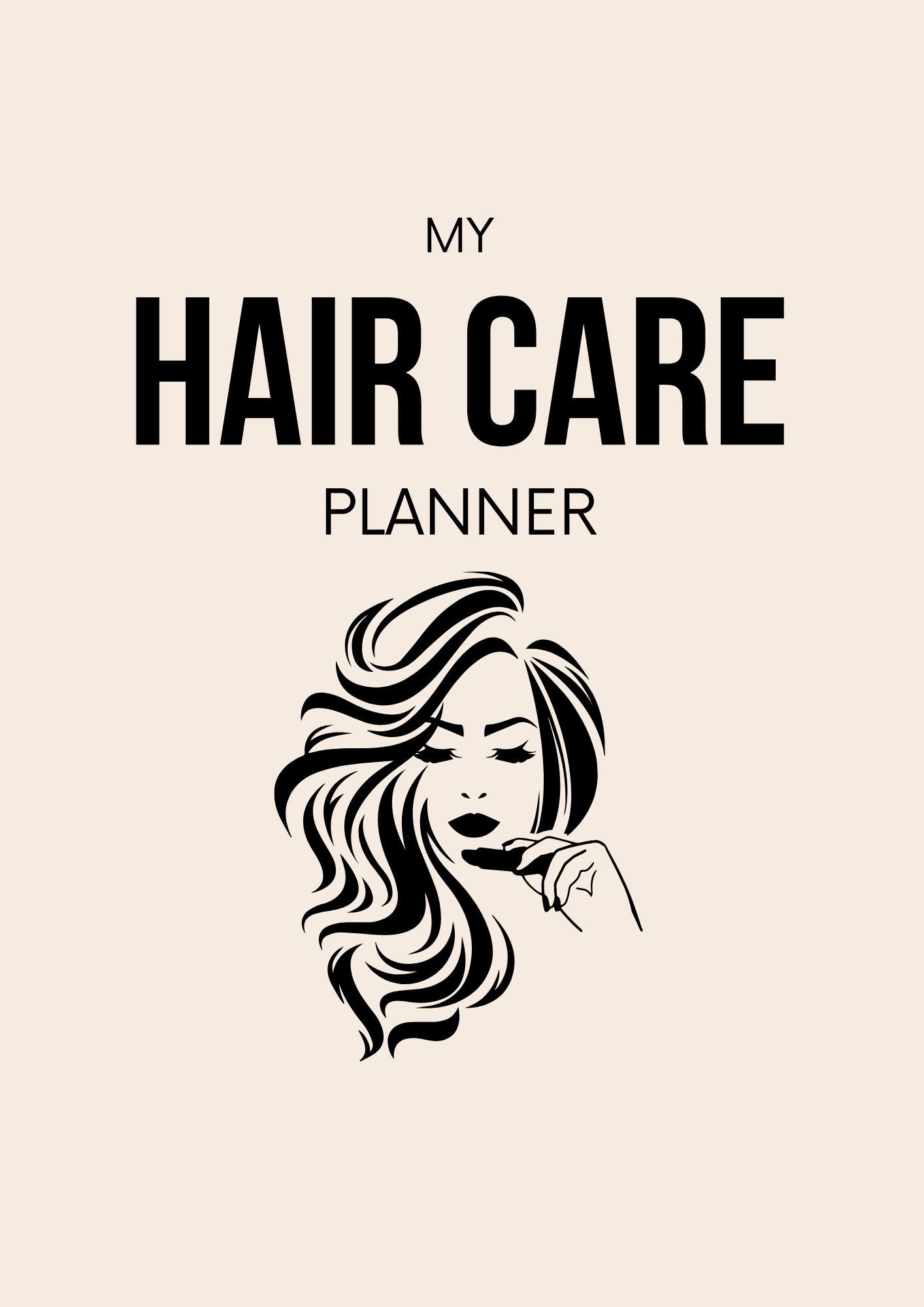 Canva Free Editable Hair Care Planner Template