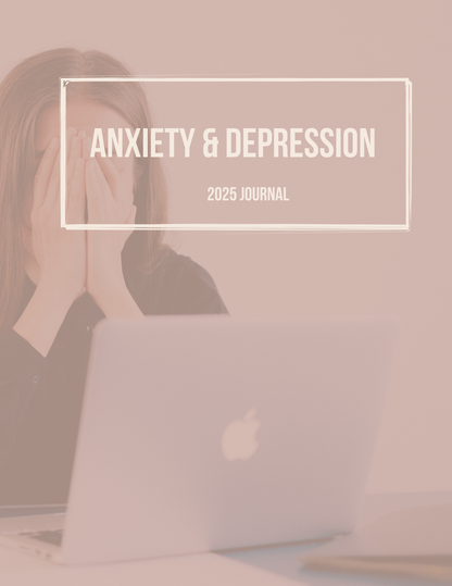 Journal for Anxiety Depression Editable Canva Template Mental Health Tracking