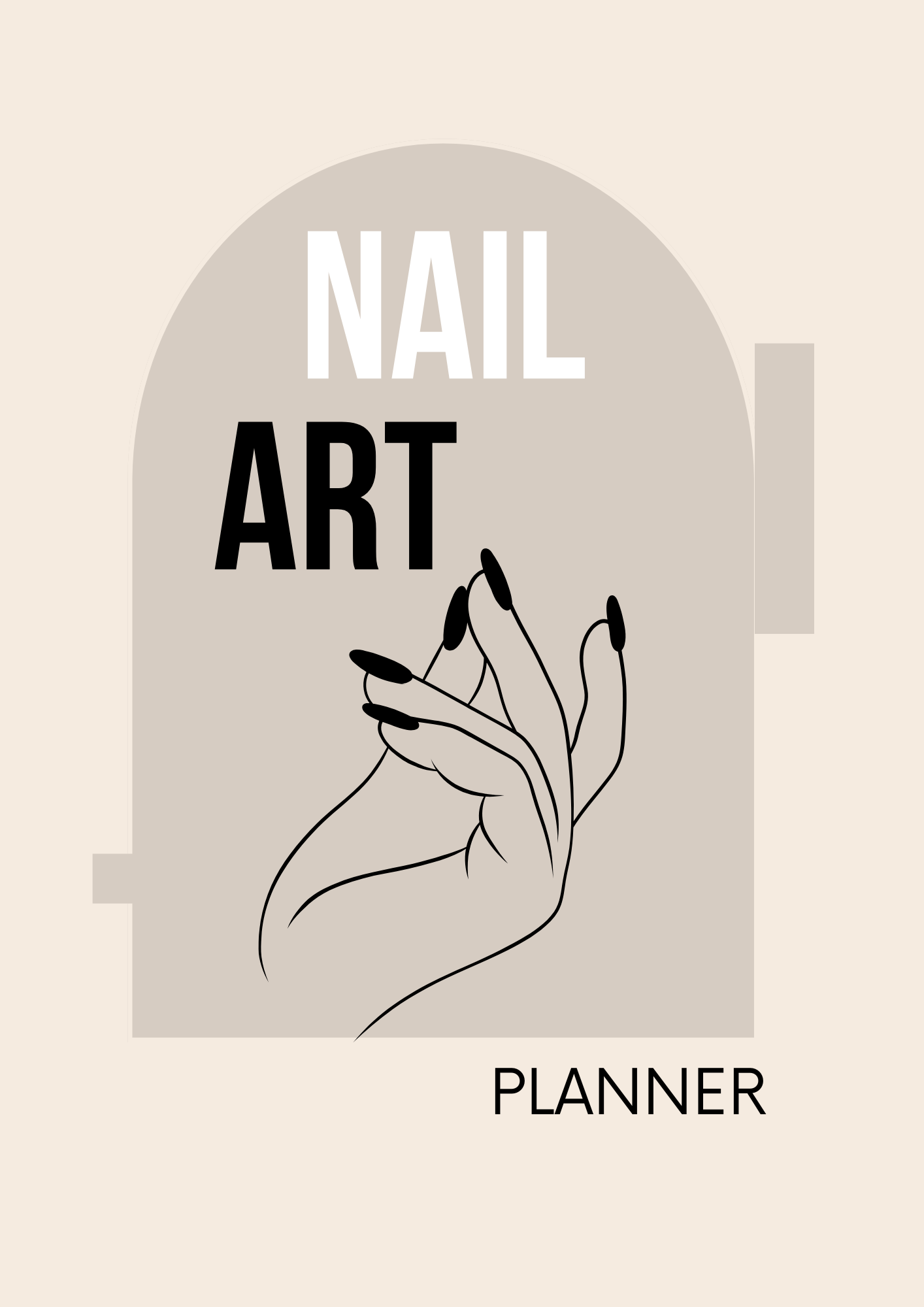 Printable Nail Art Planner Canva Template – Nail Design Organizer for Professionals & DIY