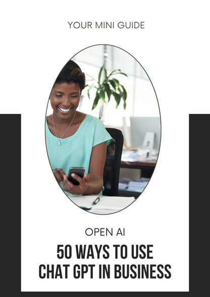 50 Ways to Use ChatGPT in Business Editable Canva Template for Growth