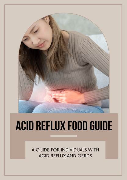 Acid Reflux Food Guide Printable Meal Plan & Nutrition Chart