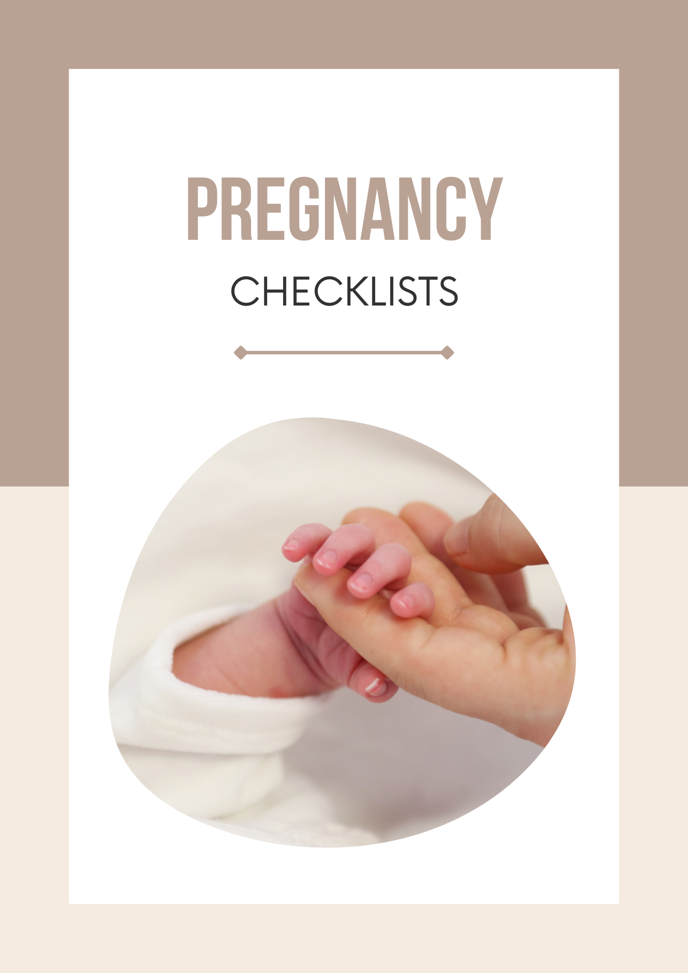 Pregnancy Checklists Canva Free Editable Template