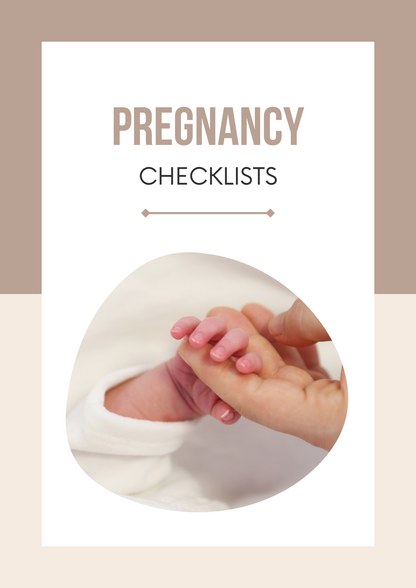 Pregnancy Checklists Canva Free Editable Template