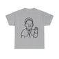 Minimalist Line Art Pope Francis Blessing | Transparent Outline Design