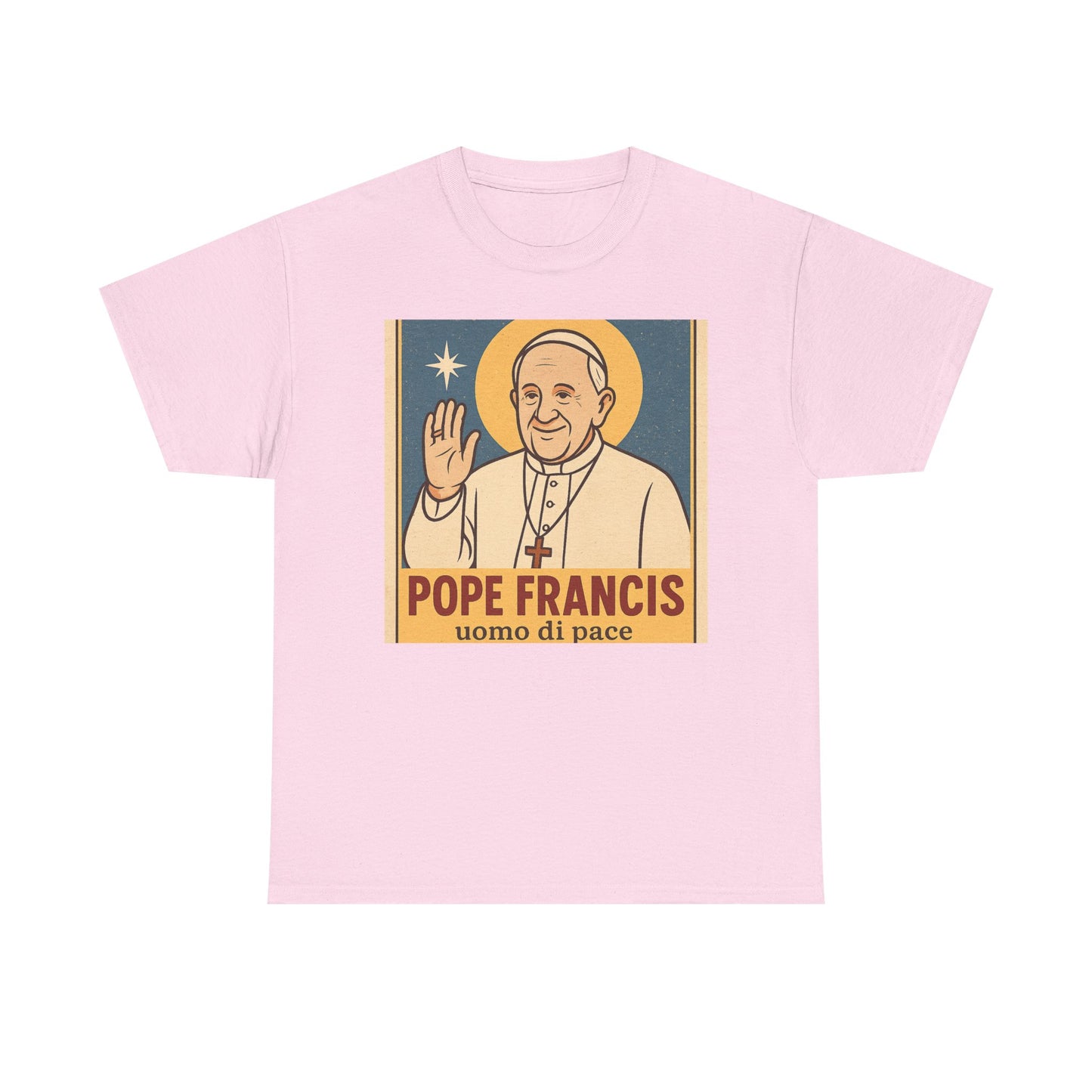 Vintage Poster Pope Francis | Uomo di Pace Retro Catholic Print