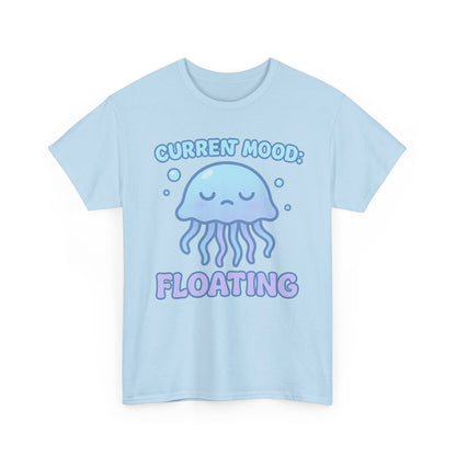Current Mood Floating  Soft Pastel Jellyfish Aesthetic T-Shirt Design