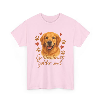 Golden Retriever Lover Shirt  Golden Heart Golden Soul Dog T-shirt