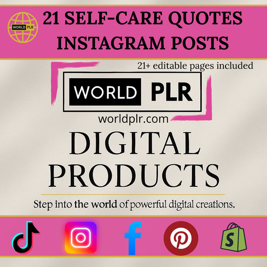 21 Self-Care Quotes Instagram Posts Canva Free Editable Template