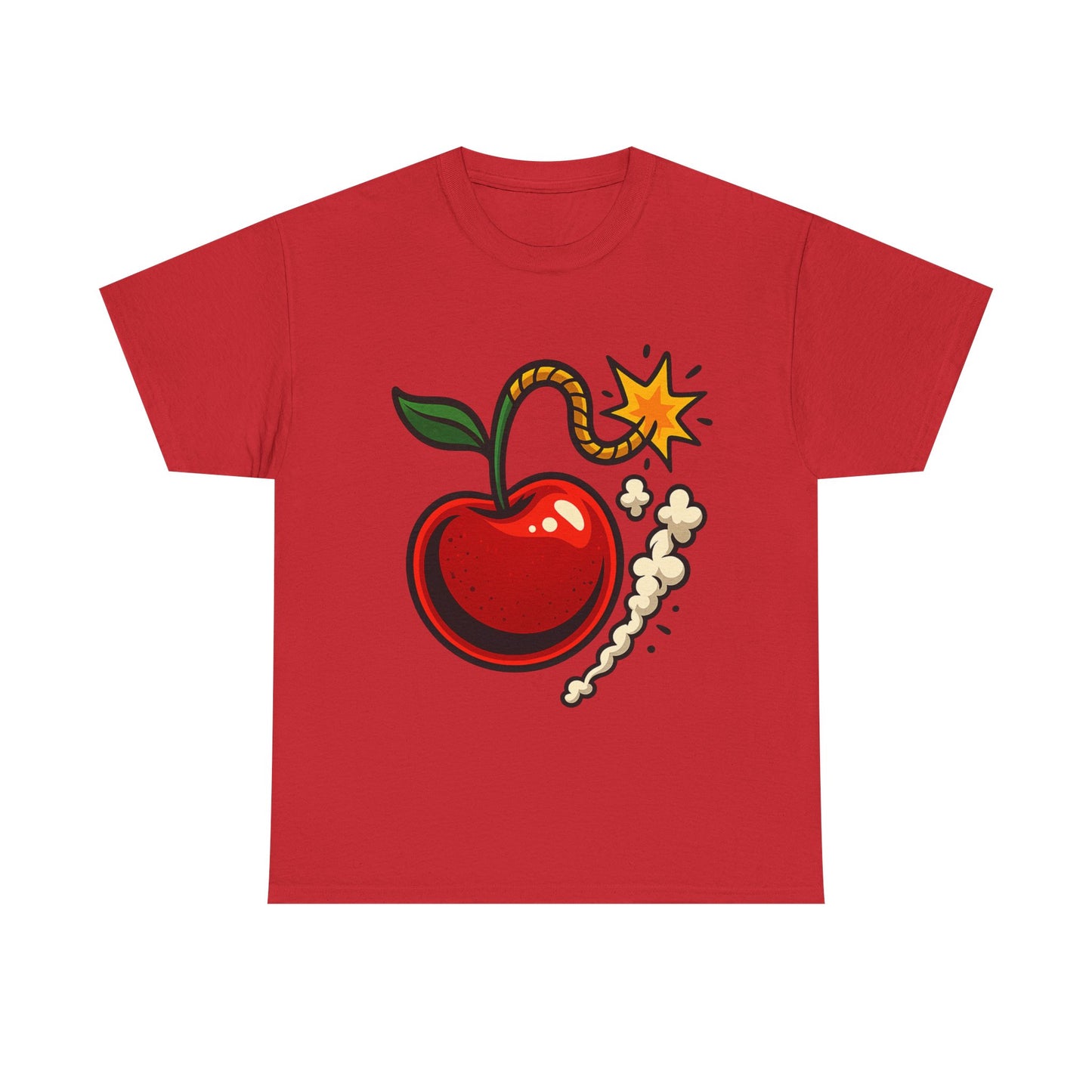 Cherry Bomb Italian Design Art Pop Art Style Exploding Cherry Illustration