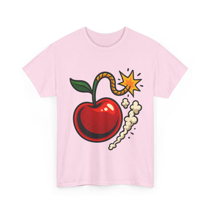 Cherry Bomb Italian Design Art Pop Art Style Exploding Cherry Illustration