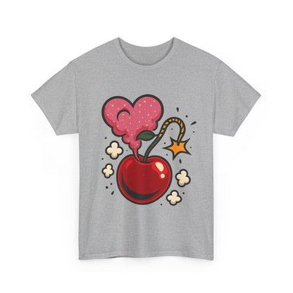 Cherry Bomb Heart Smoke Italian Design Art Pop Explosion Cute Glitter Cherry
