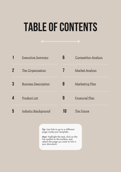 Canva Free Editable Business Plan Template  Customizable Strategy for Your Business Success