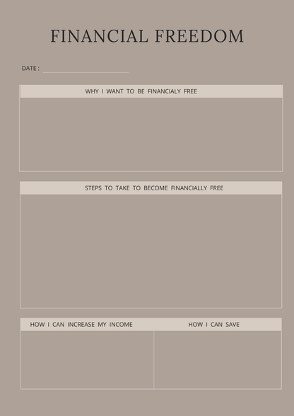 Money Mindset Editable Canva Template for Financial Growth Success