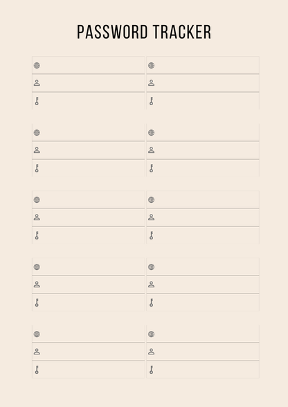 Household  Canva Template – Simple Daily Organizer