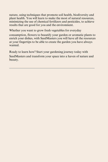 Seed Mastery: The Complete Beginner's Guide to Growing
