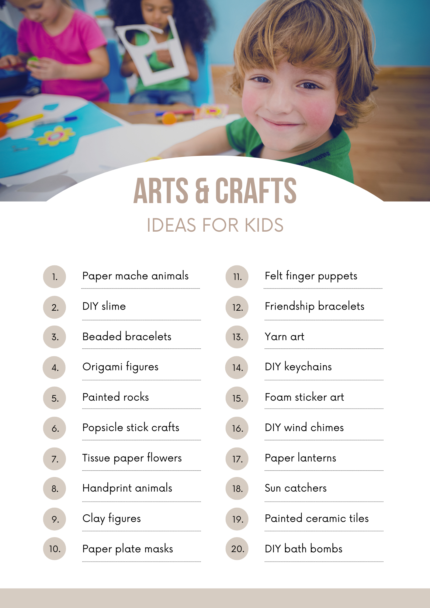 100 Arts &amp; Crafts Ideas for Kids