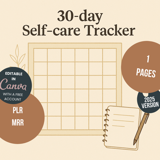 30-day Self-care Tracker
