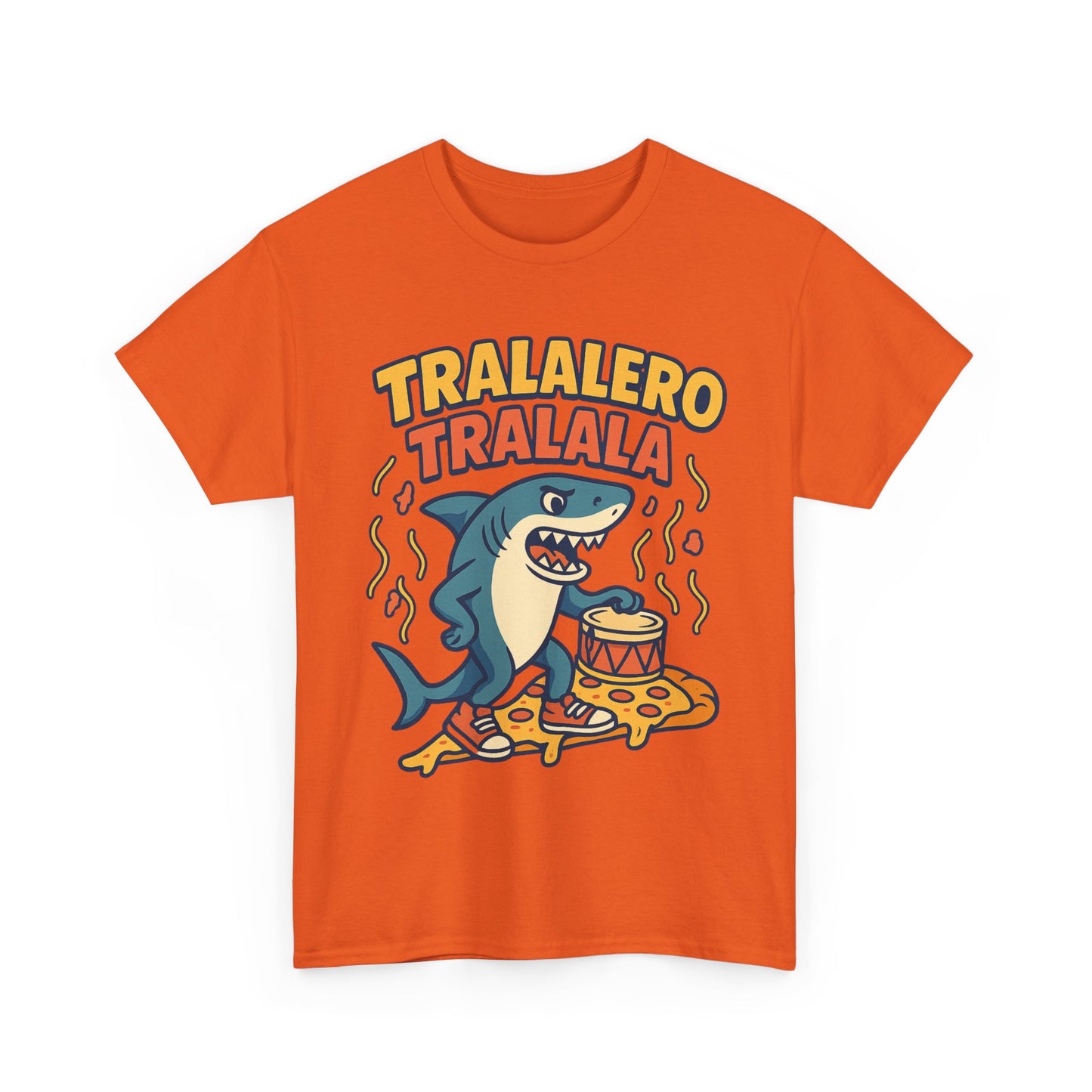 Tralalero Tralala Shark Pizza Meme Funny Italian Brainrot Cartoon Art