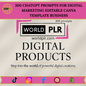300+ ChatGPT Prompts For Your Digital Marketing Business