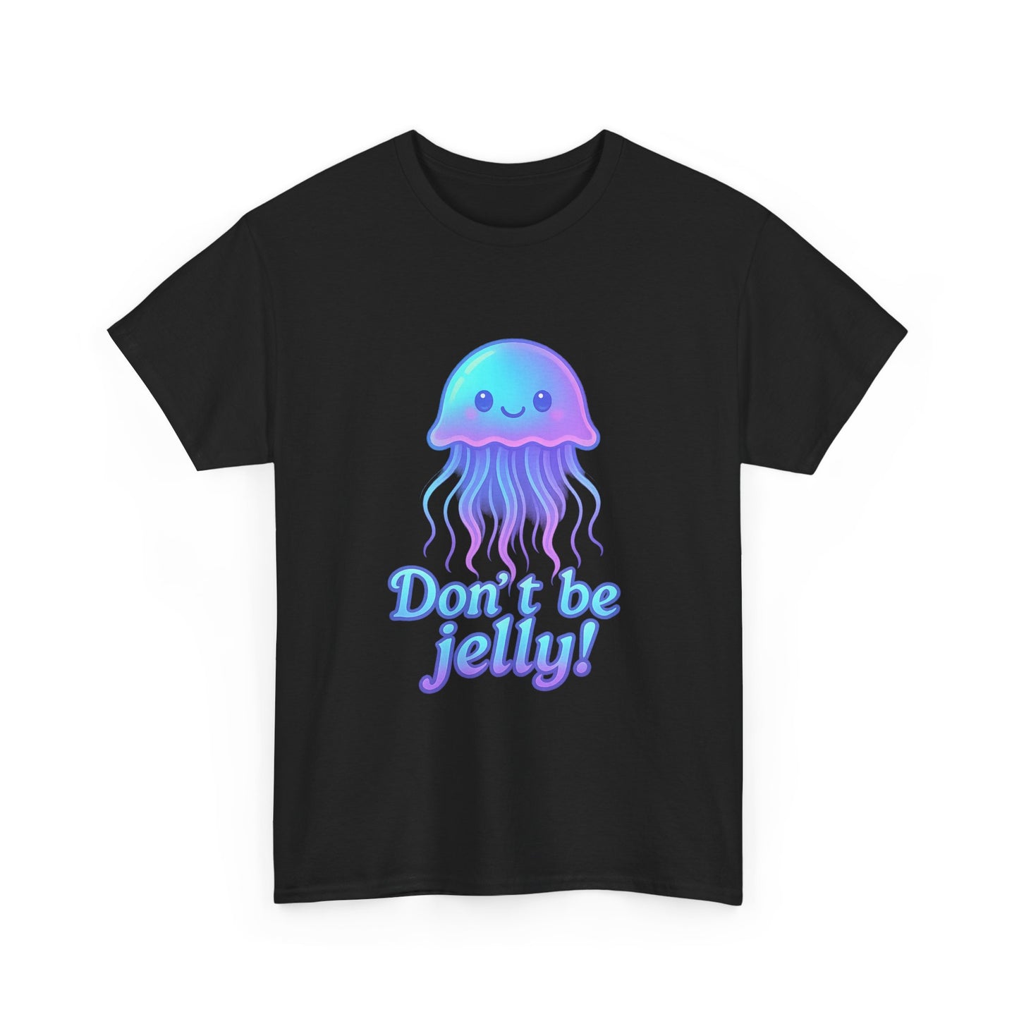 Don't Be Jelly Kawaii Neon Jellyfish Shirt Be Jelly Aesthetic Design