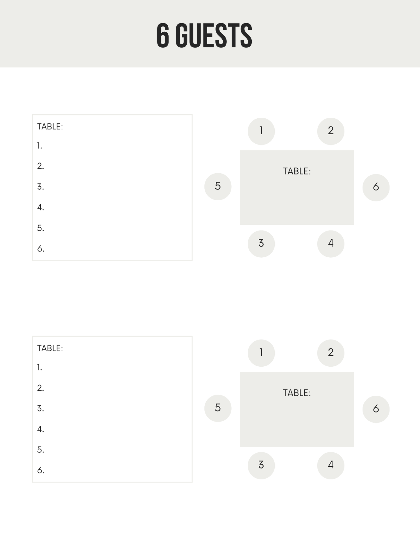 Wedding Seating Plan Editable Canva Template for Venue Layout