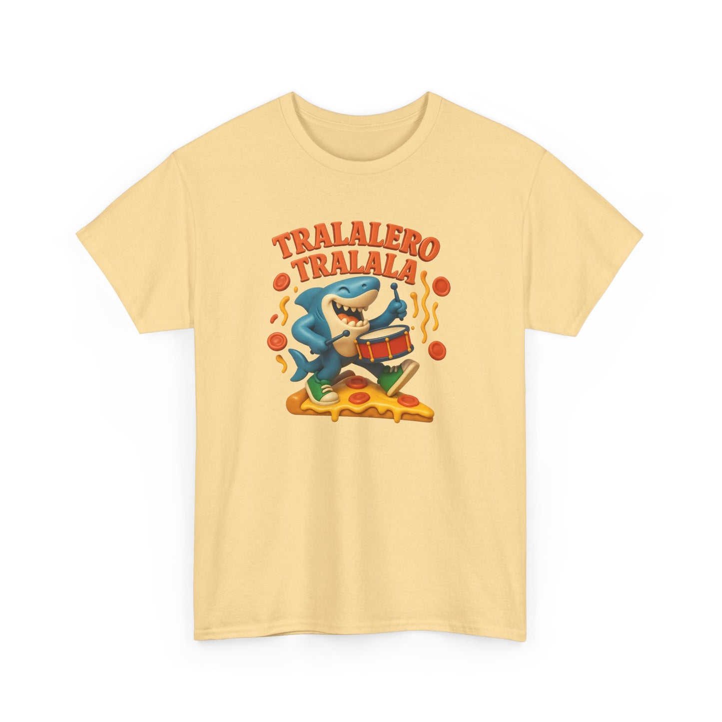 Tralalero Tralala Shark Pizza Meme Funny Italian Brainrot Cartoon Art 3d