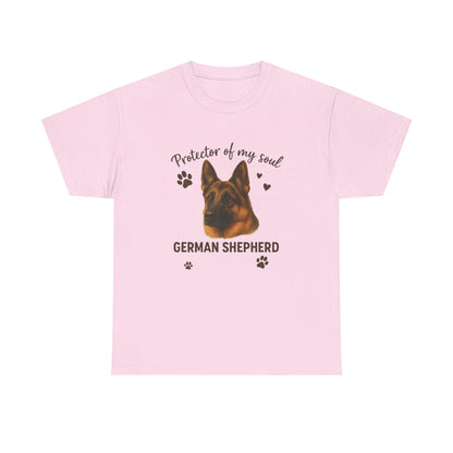 German Shepherd Lover Shirt Protector of My Soul Dog T-shirt for Men and Women