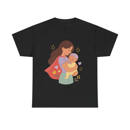 Super Mom Hug Modern Pastel Mothers Day Illustration Design