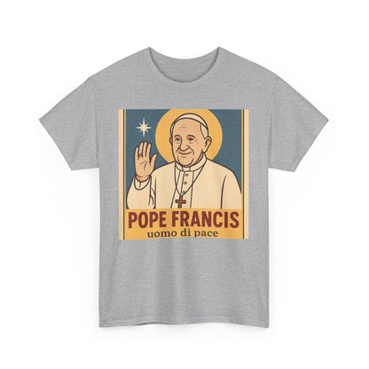 Vintage Poster Pope Francis | Uomo di Pace Retro Catholic Print