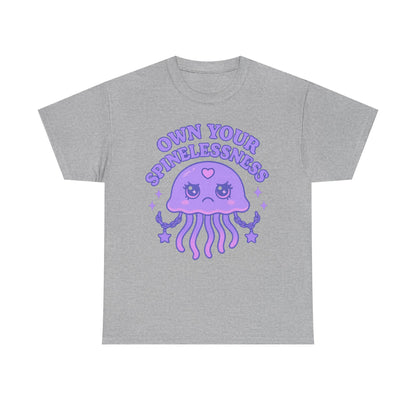 Own Your Spinelessness Fierce Kawaii Jellyfish Empowerment Shirt