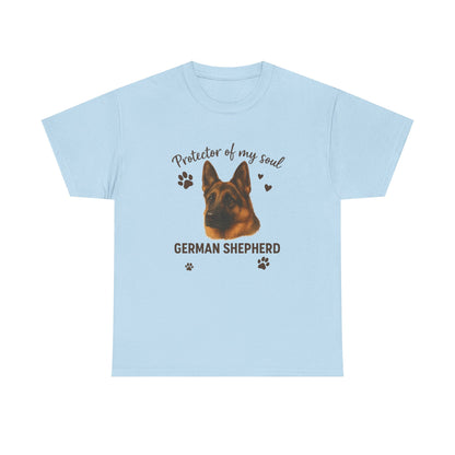 German Shepherd Lover Shirt Protector of My Soul Dog T-shirt for Men and Women