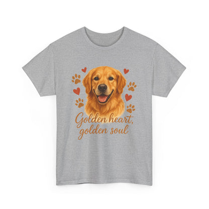 Golden Retriever Lover Shirt  Golden Heart Golden Soul Dog T-shirt