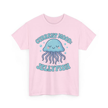 Current Mood Jellyfish Shirt  Cute Ocean Vibe Pastel Sea Animal Design