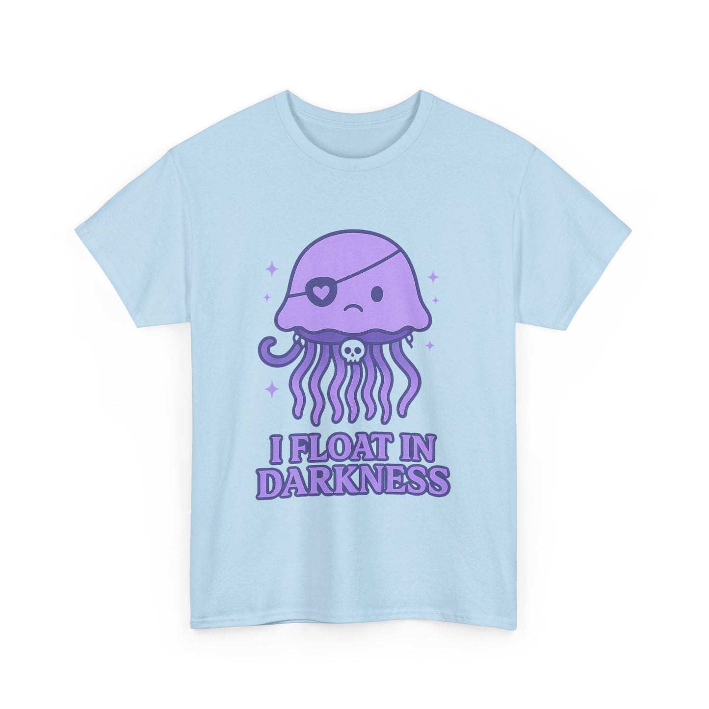 I Float in Darkness Pastel Goth Kawaii Jellyfish T-Shirt Art