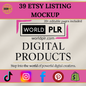 Etsy Listing Mockups Editable Canva Template for Product Photos