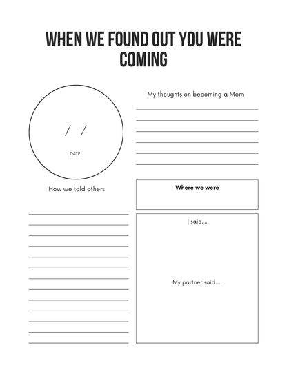 My Baby Memory Book Editable Canva Template for Parents Keepsake