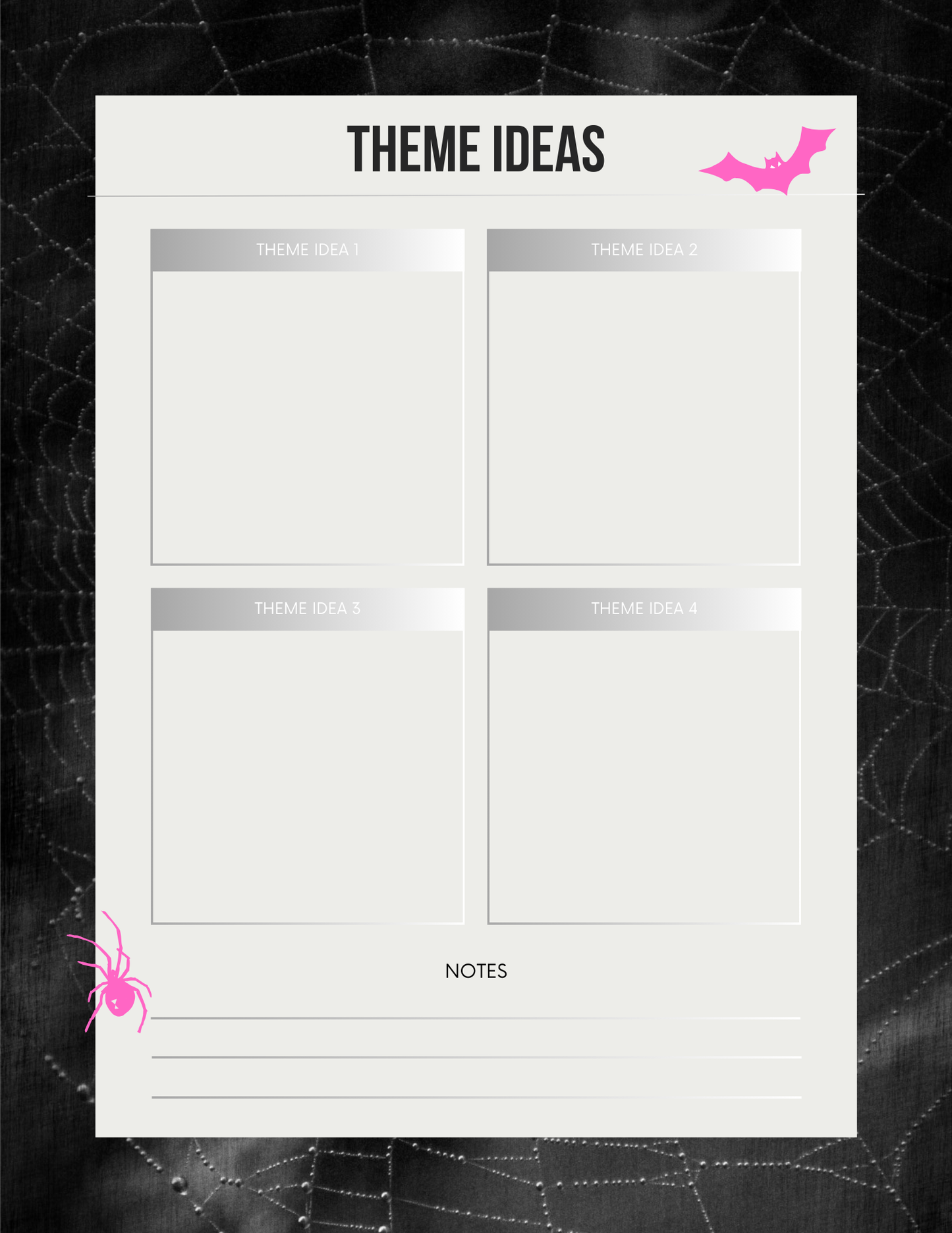 Halloween Party Planner Canva Free Editable Template
