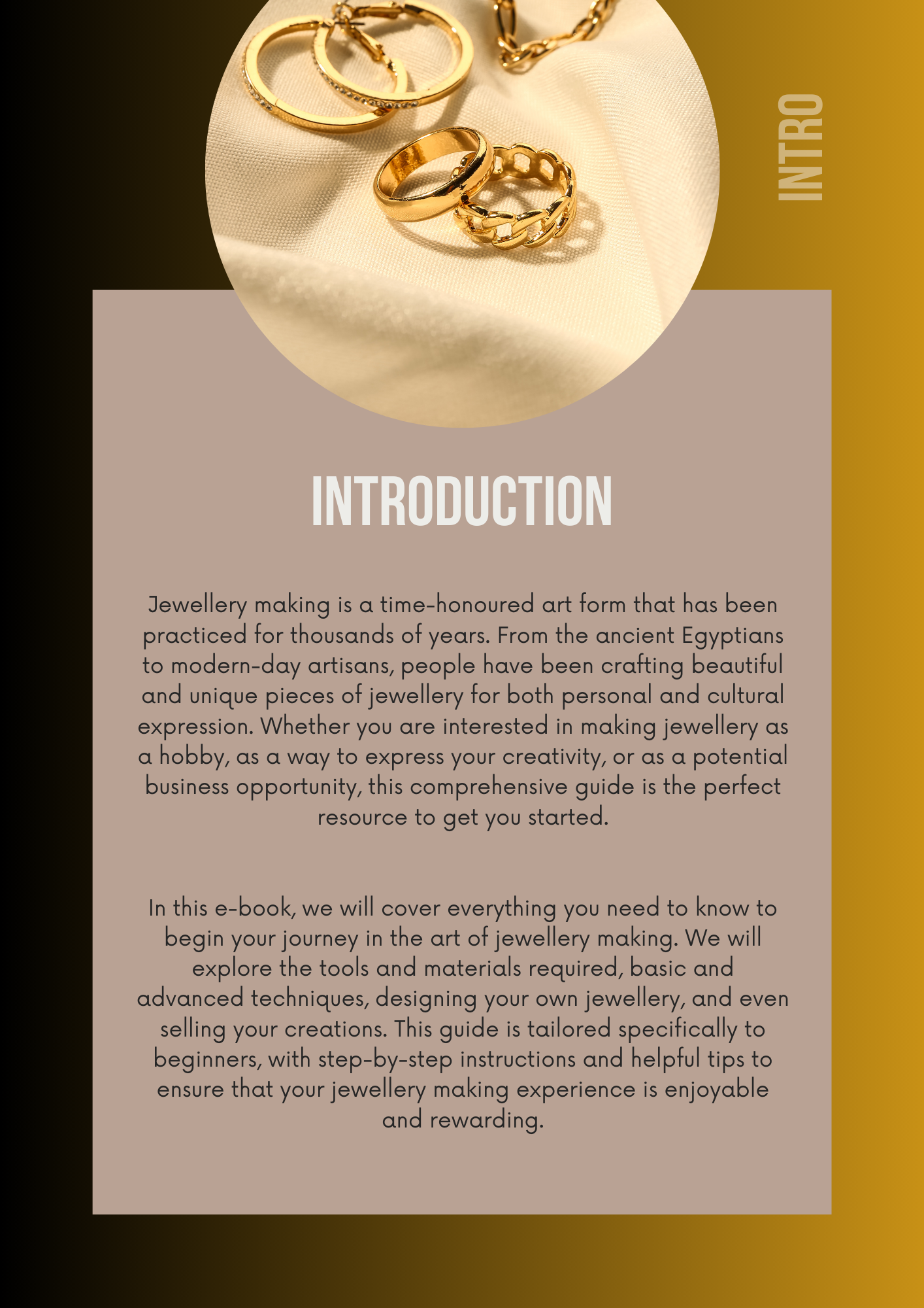 The Art of Making Jewellery E-Book Editable Canva Template Crafts