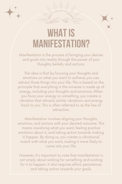 Manifestation Workbook Editable Canva Template for Law of Attraction Success