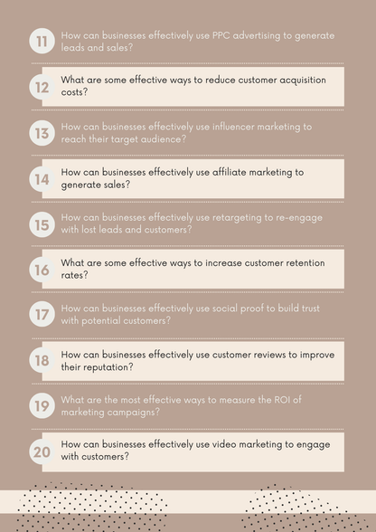 ChatGPT Power Prompts for Marketing Your Business  Effective Marketing Strategies