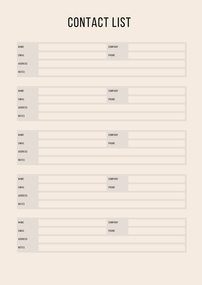 Household  Canva Template – Simple Daily Organizer