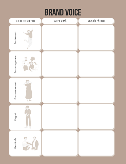 Brand Planner Editable Canva Template for Business Branding Strategy