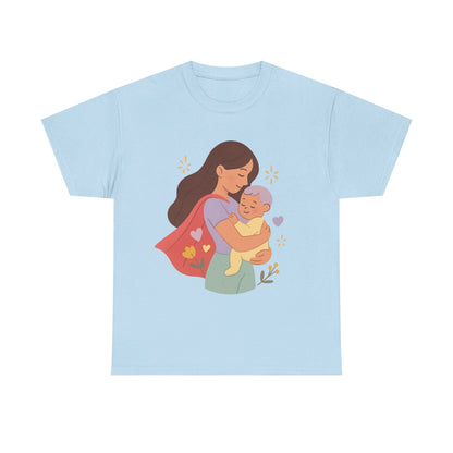 Super Mom Hug Modern Pastel Mothers Day Illustration Design
