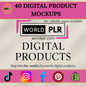 40 Digital Product Mockups 