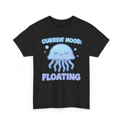 Current Mood Floating  Soft Pastel Jellyfish Aesthetic T-Shirt Design