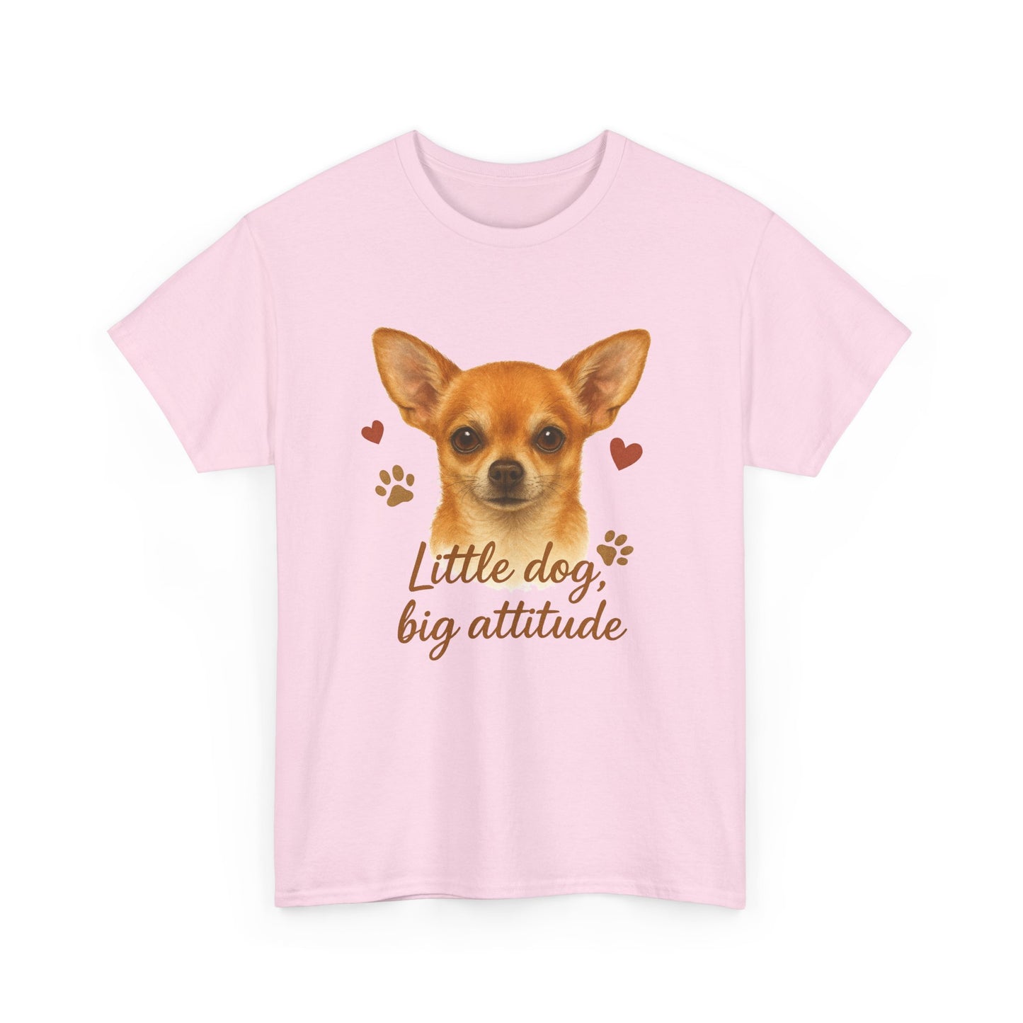Chihuahua Lover Shirt Little Dog Big Attitude Funny Dog Mom T-shirt