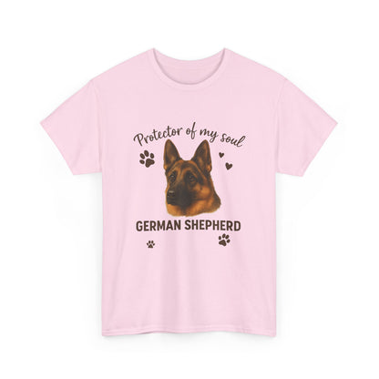 German Shepherd Lover Shirt Protector of My Soul Dog T-shirt for Men and Women