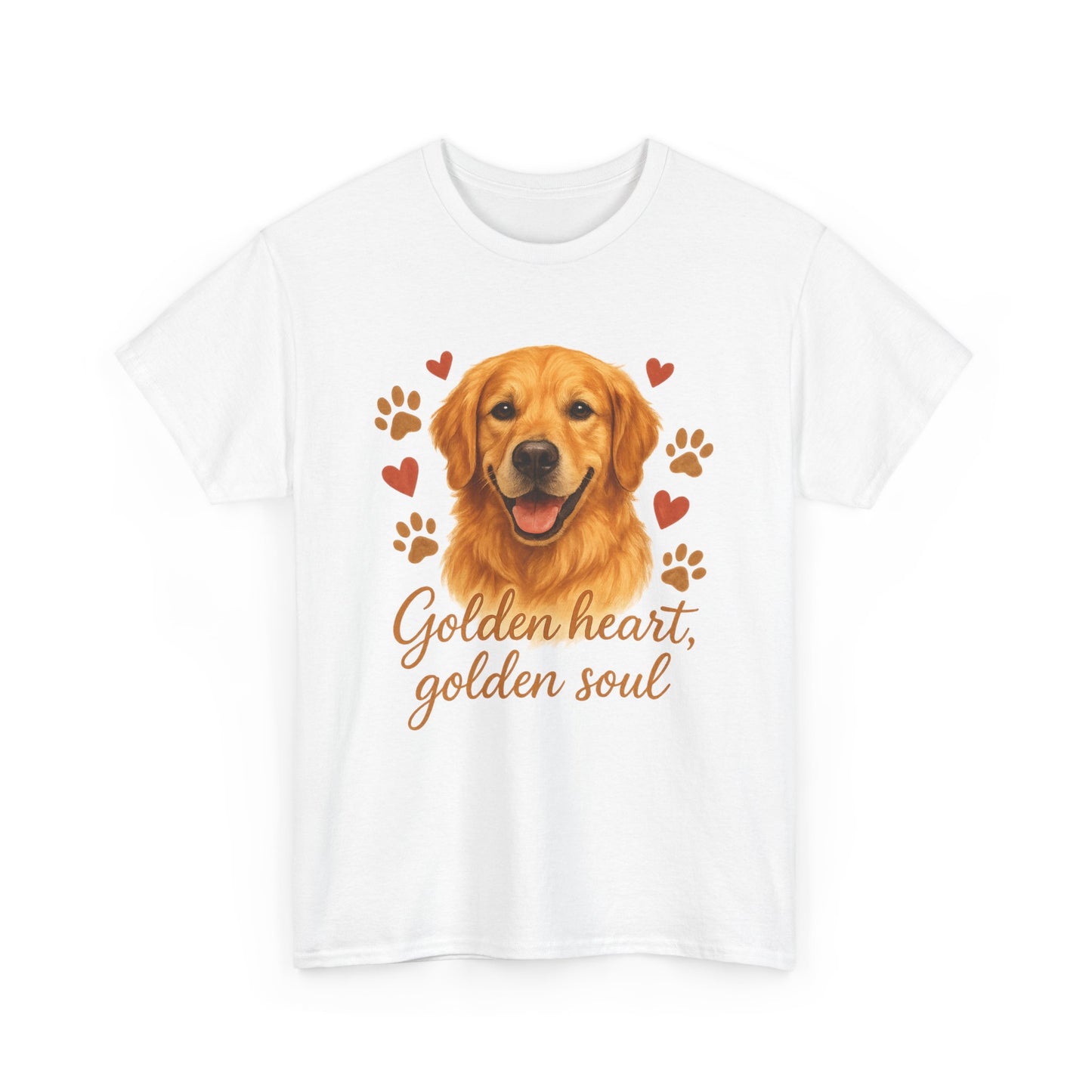 Golden Retriever Lover Shirt  Golden Heart Golden Soul Dog T-shirt