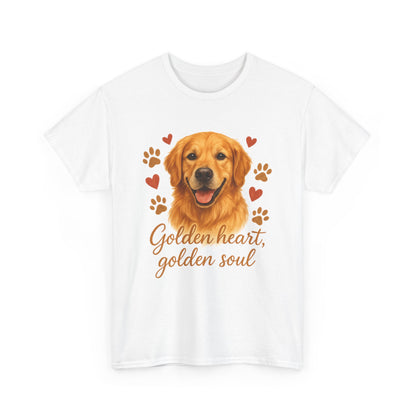 Golden Retriever Lover Shirt  Golden Heart Golden Soul Dog T-shirt